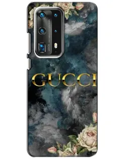 Чохол для Huawei P40 з картинкою «Абстрактні квіти Gucci»