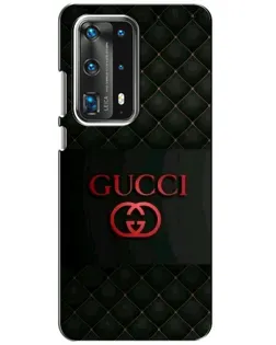 Чохол для Huawei P40 з картинкою «Gucci — стьобаний чорний»