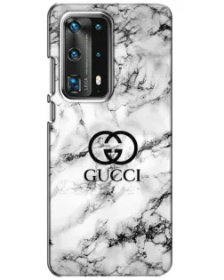 Чохол для Huawei P40 з картинкою «Gucci — мармуровий шик»