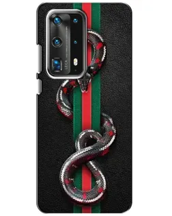 Чохол для Huawei P40 з картинкою «Gucci — змія на смузі»