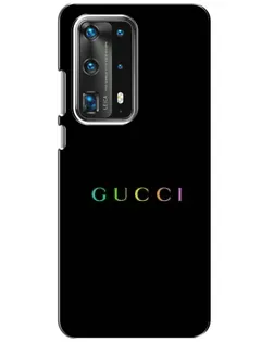 Чохол для Huawei P40 з картинкою «Gucci — неоновий мінімалізм»