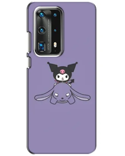 Чохол для Huawei P40 з картинкою «Kuromi на ліловому фоні»