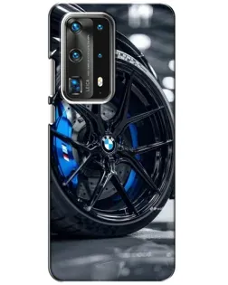 Чохол для Huawei P40 з картинкою «Колесо BMW зблизька»
