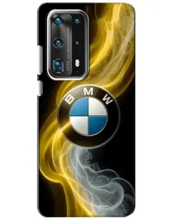 Чохол для Huawei P40 з картинкою «Золотистий дим BMW»