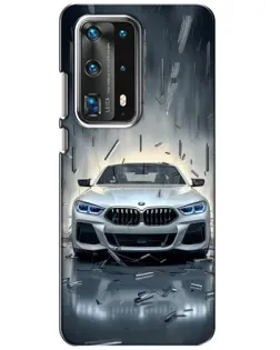 Чохол для Huawei P40 з картинкою «BMW у світлі фар»