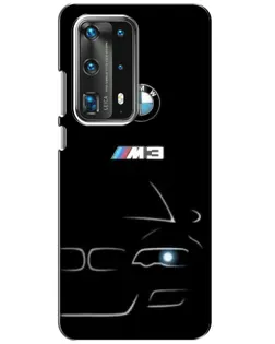 Чохол для Huawei P40 з картинкою «Мінімалістичний принт BMW M3»