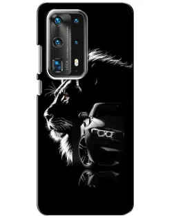 Чохол для Huawei P40 з картинкою «BMW та лев»
