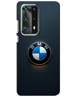 Чохол для Huawei P40 з картинкою «Логотип BMW — мінімалізм»