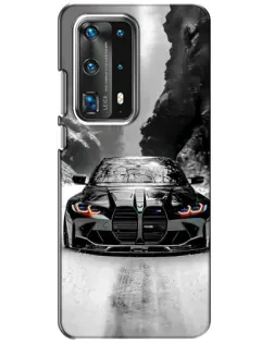 Чохол для Huawei P40 з картинкою «BMW — акварельний дрифт»