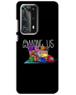 Чохол для Huawei P40 з картинкою «Логотип Among Us»