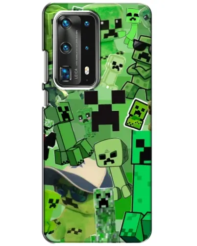 Чохол для Huawei P40 з картинкою «Кріпери Minecraft»