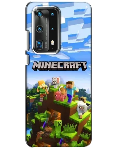 Чохол для Huawei P40 з картинкою «Minecraft класичний світ»