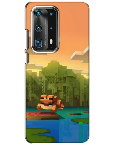 Чохол для Huawei P40 з картинкою «Майнкрафт захід сонця»
