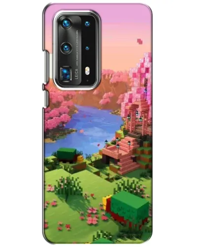 Чохол для Huawei P40 з картинкою «Рожеве дерево Minecraft»
