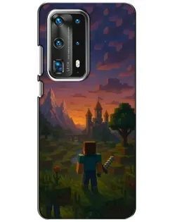 Чохол для Huawei P40 з картинкою «Стів біля вежі» Чохол для Huawei P40 з картинкою «Стів біля вежі»