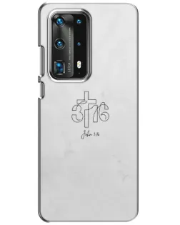 Чохол для Huawei P40 з картинкою «Івана 3:16 Хрест»