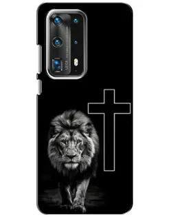 Чохол для Huawei P40 з картинкою «Лев та Хрест»