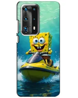 Чехол для Huawei P40 с картинкой «Спанч Боб на гидроцикле» Чехол для Huawei P40 с картинкой «Спанч Боб на гидроцикле»