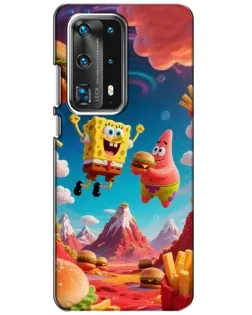 Чехол для Huawei P40 с картинкой «Космический фастфуд» Чехол для Huawei P40 с картинкой «Космический фастфуд»