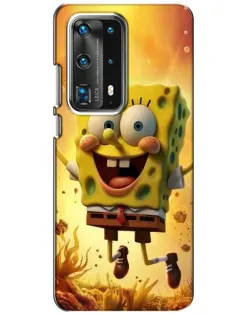 Чехол для Huawei P40 с картинкой «Губка Боб прыгает» Чехол для Huawei P40 с картинкой «Губка Боб прыгает»