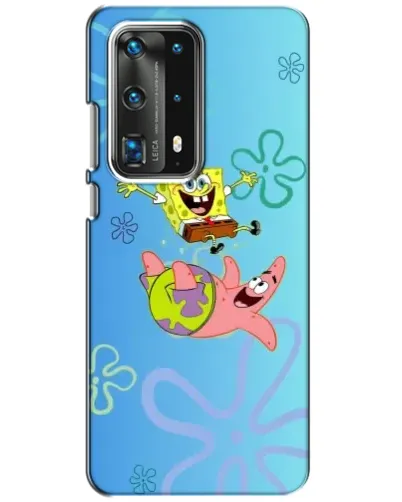 Чехол для Huawei P40 с картинкой «Спанч Боб и Патрик»