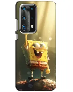 Чехол для Huawei P40 с картинкой «Сияющий Спанч Боб» Чехол для Huawei P40 с картинкой «Сияющий Спанч Боб»