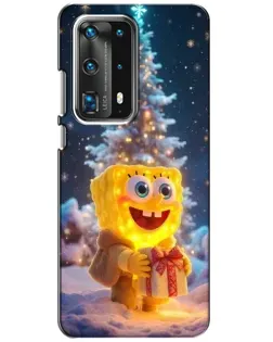 Чехол для Huawei P40 с картинкой «Рождественский Спанч Боб» Чехол для Huawei P40 с картинкой «Рождественский Спанч Боб»