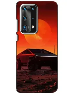 Чохол для Huawei P40 з картинкою «Cybertruck на Марсі»