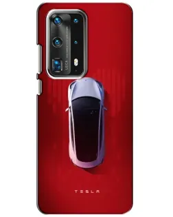 Чохол для Huawei P40 з картинкою «Tesla Top View»