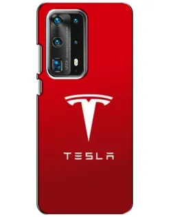 Чохол для Huawei P40 з картинкою «Tesla Red Classic»