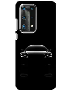 Чохол для Huawei P40 з картинкою «Силует Tesla Night»