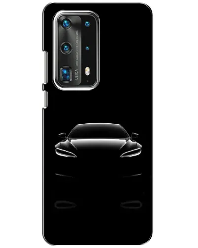 Чохол для Huawei P40 з картинкою «Силует Tesla Night»