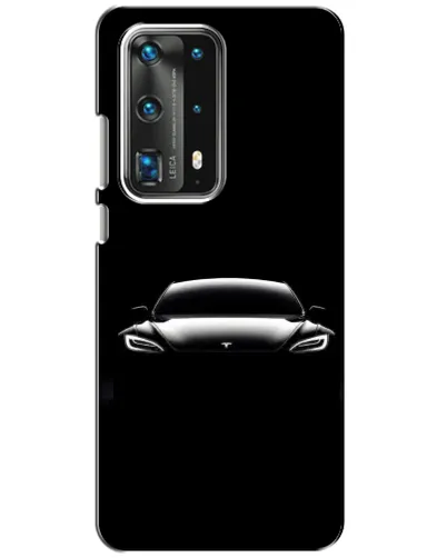 Чохол для Huawei P40 з картинкою «Фари Tesla Night»