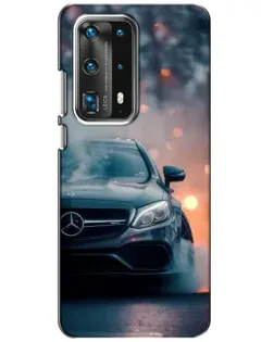 Чохол для Huawei P40 з картинкою «Mercedes — нічне місто»