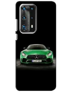 Чехол для Huawei P40 с картинкой «Mercedes — неоновый лого» Чехол для Huawei P40 с картинкой «Mercedes — неоновый лого»