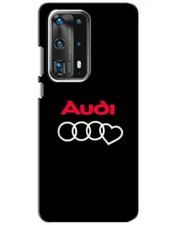 Чохол для Huawei P40 з картинкою «Логотип Audi Heart»