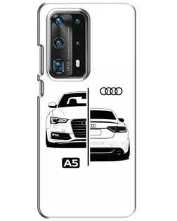 Чохол для Huawei P40 з картинкою «Audi — контрастний дизайн»