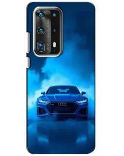 Чохол для Huawei P40 з картинкою «Audi — блакитна енергія»