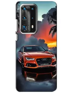 Чохол для Huawei P40 з картинкою «Audi — захід сонця»