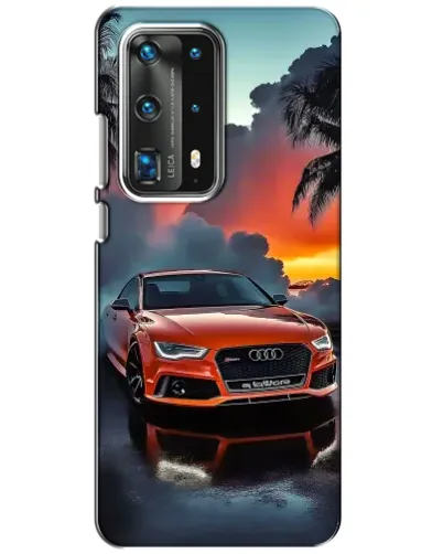 Чехол для Huawei P40 с картинкой «Audi — закат» Чехол для Huawei P40 с картинкой «Audi — закат»