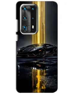 Чохол для Huawei P40 з картинкою «Нічний Lamborghini драйв»