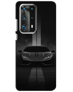 Чохол для Huawei P40 з картинкою «Lamborghini симетрія доріг»