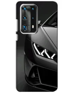 Чохол для Huawei P40 з картинкою «Lamborghini фари деталізація»
