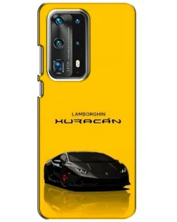 Чохол для Huawei P40 з картинкою «Lamborghini Huracan чорний»