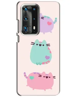 Чохол для Huawei P40 з картинкою «Pusheen тріо» Чохол для Huawei P40 з картинкою «Pusheen тріо»