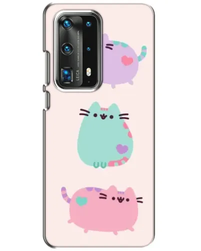 Чохол для Huawei P40 з картинкою «Pusheen тріо» Чохол для Huawei P40 з картинкою «Pusheen тріо»