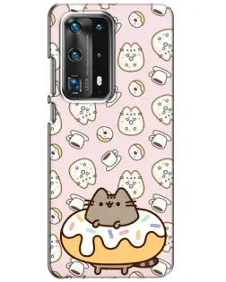 Чохол для Huawei P40 з картинкою «Пушин на пончику» Чохол для Huawei P40 з картинкою «Пушин на пончику»