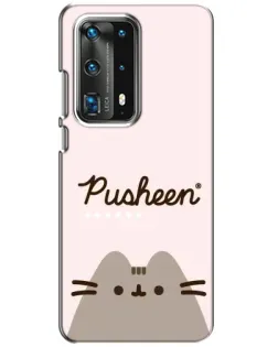 Чохол для Huawei P40 з картинкою «Pusheen логотип» Чохол для Huawei P40 з картинкою «Pusheen логотип»