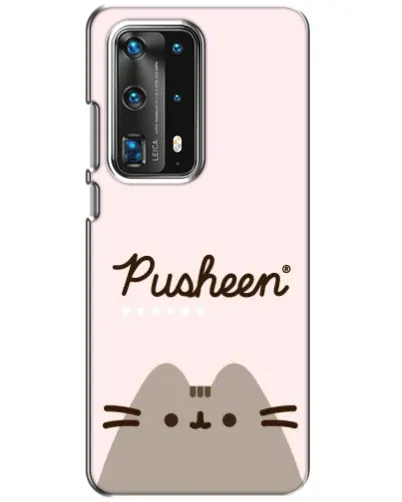 Чохол для Huawei P40 з картинкою «Pusheen логотип» Чохол для Huawei P40 з картинкою «Pusheen логотип»