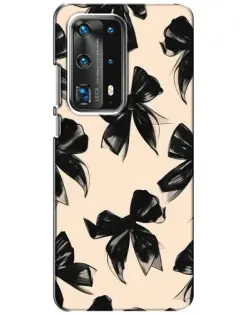 Чохол для Huawei P40 з картинкою «Патерн чорні банти»